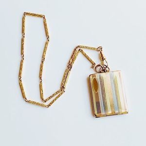 Antique Victorian 10k Tri-Colour Locket​​